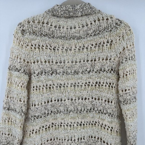 Knitted & Knotted Anthropologie Soubrette Marled Sequin‎ Chunky Cardigan Size S - Picture 7 of 8